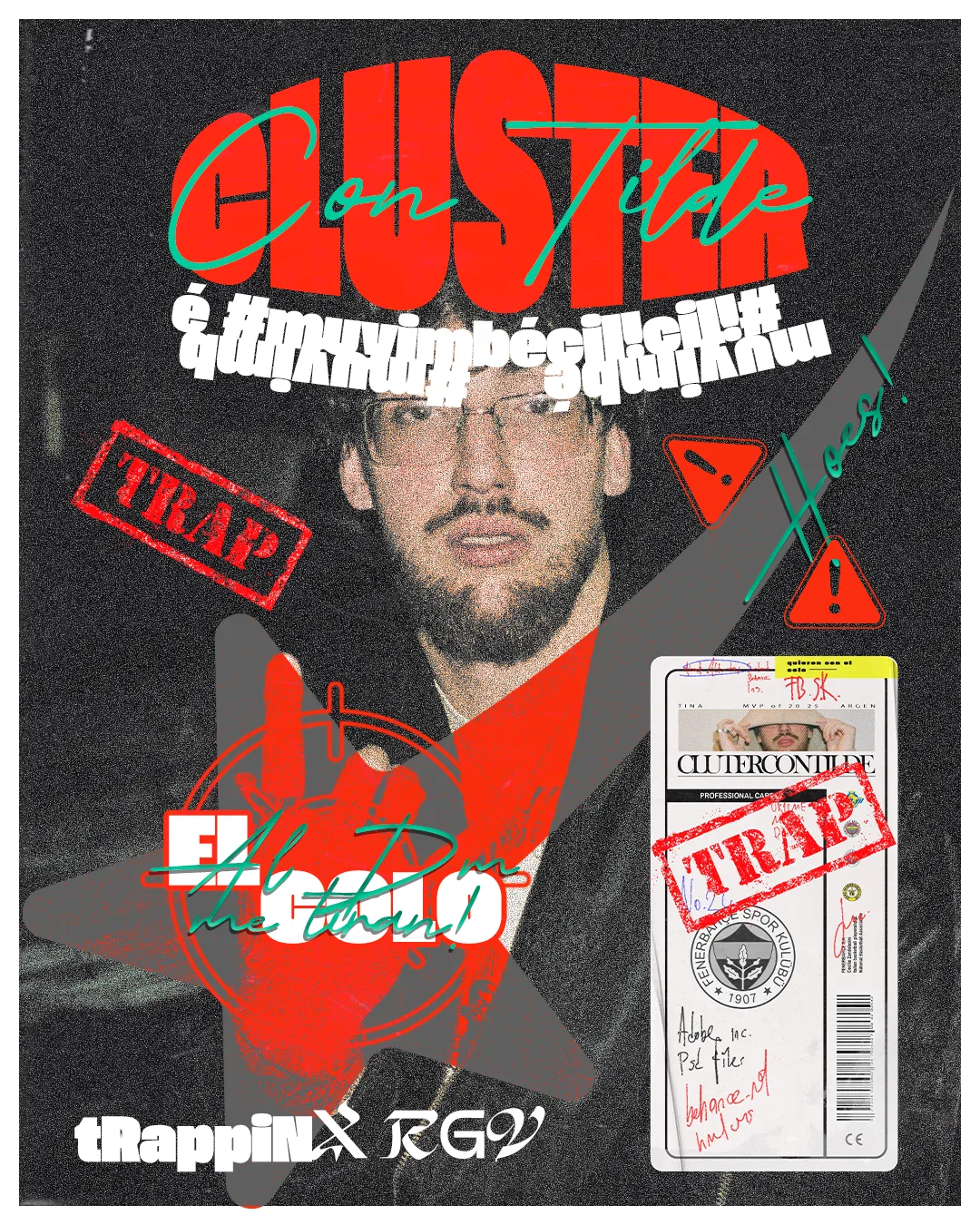 Portada de disco — Cluster, Con Tilde