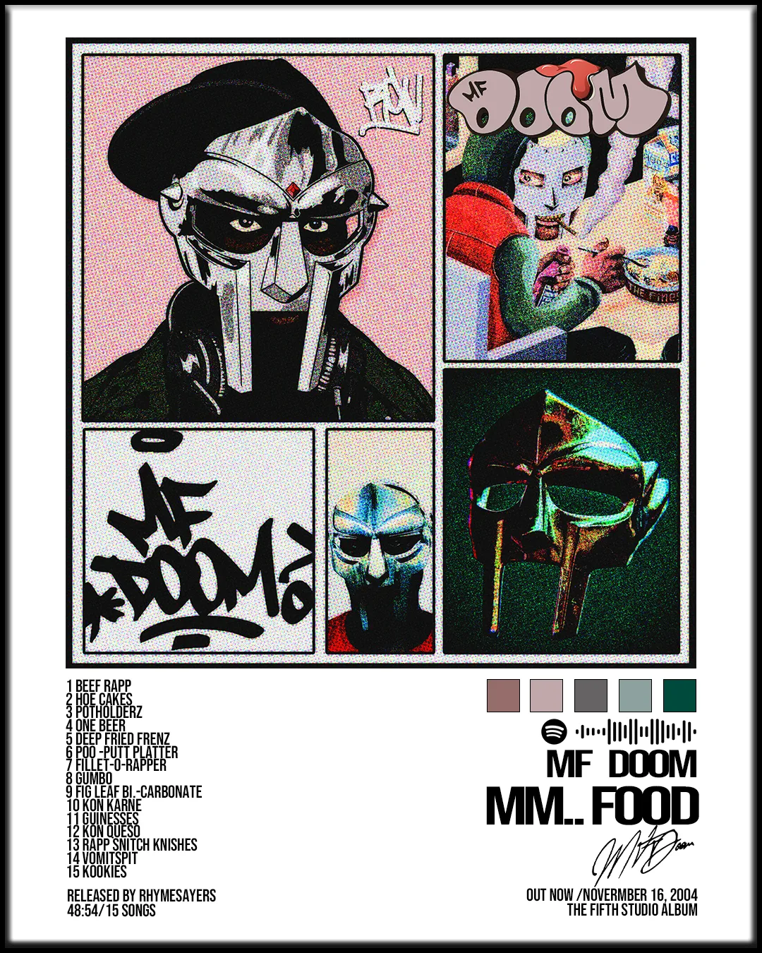 Poster de álbum — MF DOOM, MM..Food